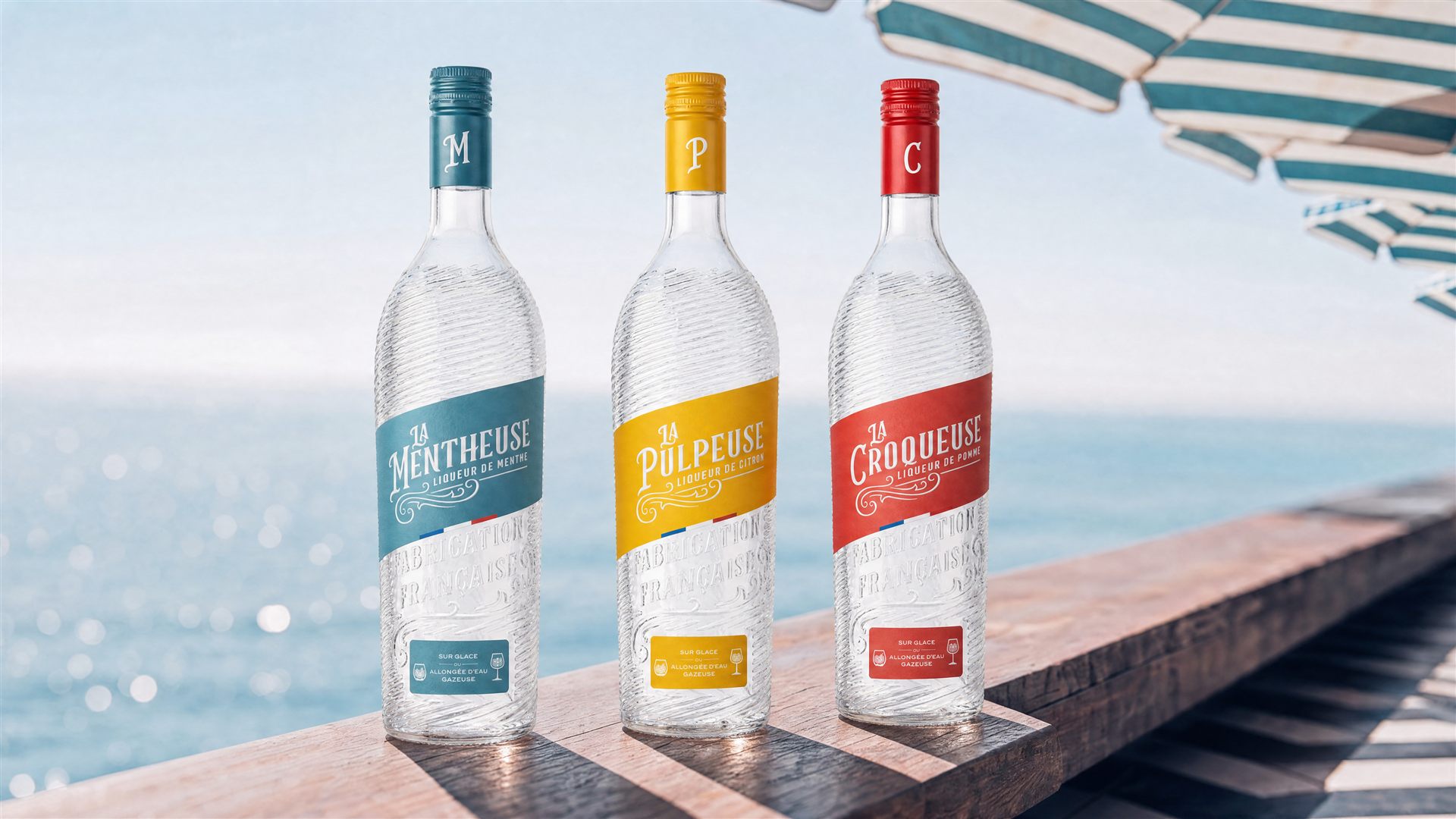La gamme La Mentheuse, La Pulpeuse, La Pulpeuse Spritz et La Croqueuse