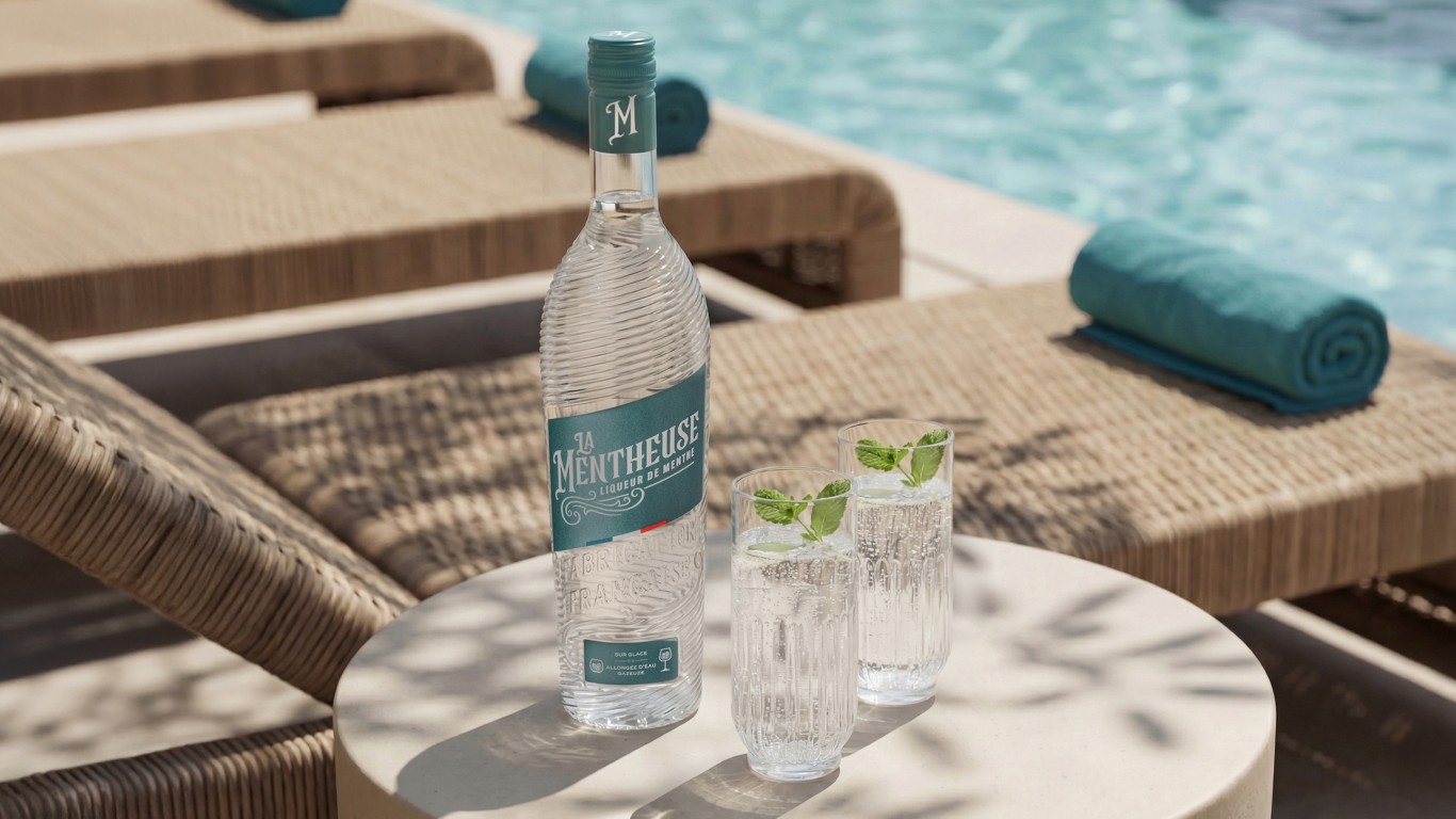 La Mentheuse servie au bord de la piscine